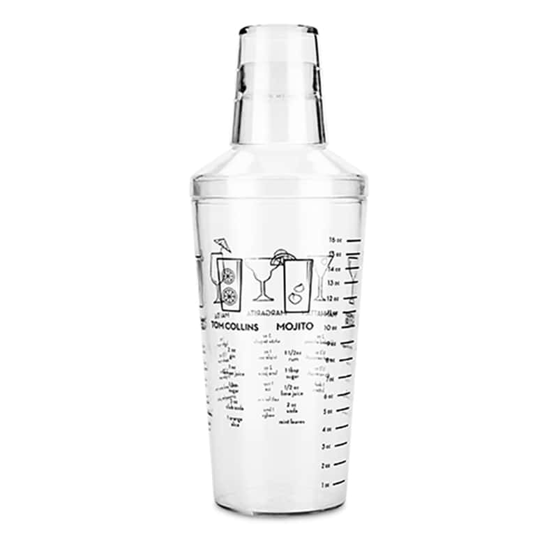 TRUE Maraca 16 oz Clear Plastic Cocktail Shaker Ace Hardware