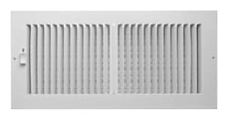 Tru Aire 6 in. H X 14 in. W 2-Way Powder Coat White Aluminum Wall/Ceiling Register