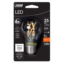 Feit A15 E26 (Medium) Filament LED Bulb Soft White 25 Watt Equivalence 1 pk