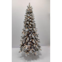 Holiday Bright Lights 7 ft. Slim LED 400 ct Arcadia Pine Sparkle Color Changing Christmas Tree