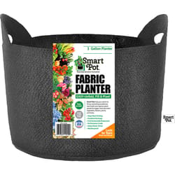 Smart Pot 7.5 in. H X 10 in. W X 10 in. D X 10 in. D Geo-Thermal Fabric Grow Bag Planter Black