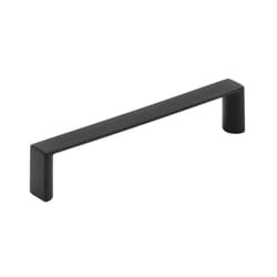 Amerock Contemporary Square Cabinet Pull 3-3/4 in. Matte Black 6 pk