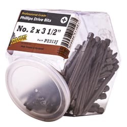 Big Timber Phillips Num 2 Head X 3-1/2 in. L Phillips Insert Bit Steel 50 pc