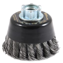 Forney 3 in. D X 5/8 in. Coarse Steel Cup Brush 15000 rpm 1 pc