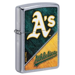 Zippo Silver Oakland Athletics Lighter 1 pk