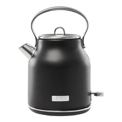 Haden Heritage Black Retro Stainless Steel 1.7 L Electric Tea Kettle