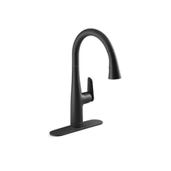 Sterling Fiume One Handle Matte Black Pull-Down Kitchen Faucet