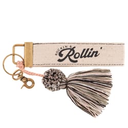 Karma Rockin Tassel Keychain Cotton Canvas 1 pk