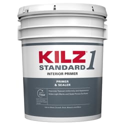 KILZ Standard White Flat Water-Based Acrylic Primer and Sealer 5 gal