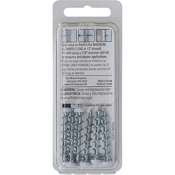 HILLMAN Bore-fast 3/16 in. D X 1-1/2 in. L Steel Pan Head Screw and Anchor 6 pc