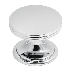 Hickory Hardware American Diner Modern Round Cabinet Knob 1-3/8 in. D 1-1/8 in. Chrome 1 pk