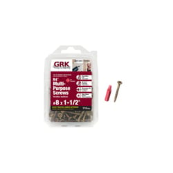 GRK Fasteners UberGrade No. 8 in. X 1-1/2 in. L Star Flat Head W-Cut Multi-Purpose Screw