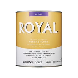 Royal Gloss Bark Brown Porch & Floor Alkyd Enamel 1 qt
