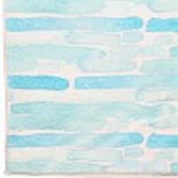 Cozy Living 21 in. W X 33 in. L Blue/White Beach Walk Polyester Accent Rug