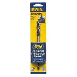 Irwin Speedbor 7/16 in. X 6 in. L Carbon Steel Wood Boring Bit Quick-Change Hex Shank 1 pc