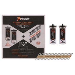 Paslode ProStrip 1-1/2 in. L Paper Strip Galvanized Fuel and Nail Kit 30 deg 1 pk