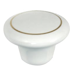 Laurey Porcelain Round Cabinet Knob 1-1/2 in. D 1 pk