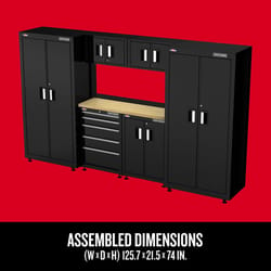 Craftsman 125.7 in. Steel Tool Cabinet 74 in. H X 21.5 in. D