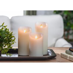 Gerson LED Bisque Flameless Candles 8 in.