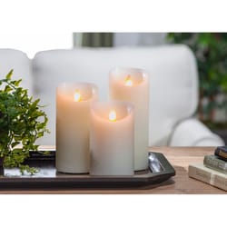 Gerson LED Bisque Flameless Candles 8 in.