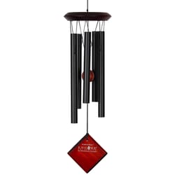 Woodstock Chimes Encore Black Aluminum/Wood 17 in. Chimes of Mars Wind Chime