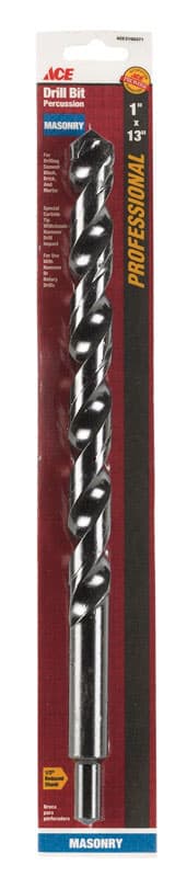 Ace 1 in. X 13 in. L Carbide Percussion Drill Bit 1 pc - 01-14133 - Drill and Screwdriver Accessories  sku 01-14133