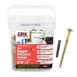 GRK Fasteners No. 20 X 4 in. L Star Washer Head W-Cut Structural Screws