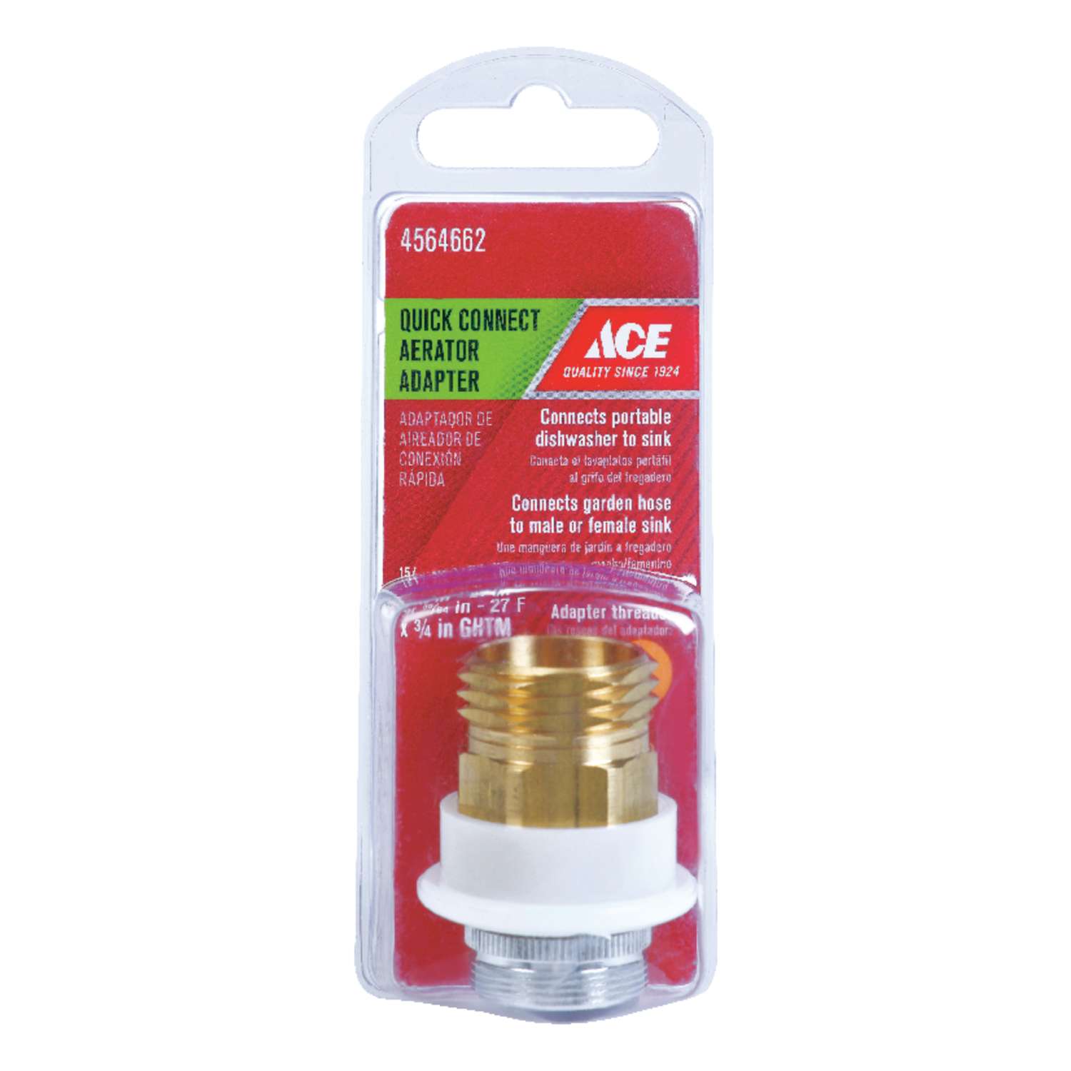 ACE QuickConnect Dual Thread 15/16 in.27 or 55/64 in. Chrome Aerator