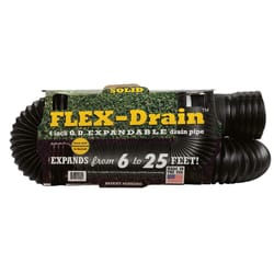 Flex-Drain 3-3/4 in. D X 25 ft. L Poly Drain Pipe