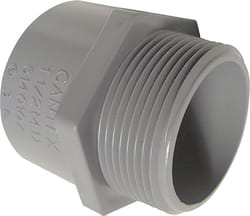 Cantex 1 in. D PVC Male Adapter For PVC 1 each