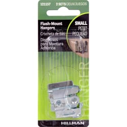 HILLMAN Silver Flush-Mount Picture Hanger 2 pk