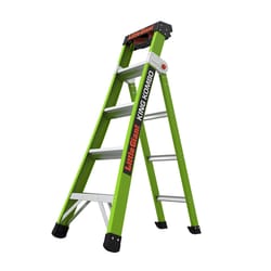 Little Giant  King Kombo  8 ft. H x 24.5 in. W Fiberglass  Articulating Ladder  Type IAA  375 lb. ca 