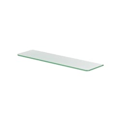 Dolle 0.31 in. H X 23.6 in. W X 5.9 in. D Clear/White Glass Shelf Board