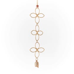 Matr Boomie Air Element Copper Vein Metal/Wood 13 in. Quatefoil Cascade Bell Chimes