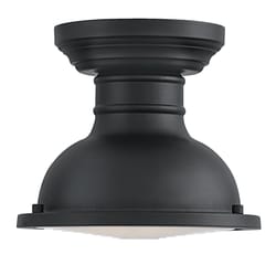 Westinghouse Orson Switch Incandescent/LED Textured Black Black Outdoor Light Fixture Hardwired