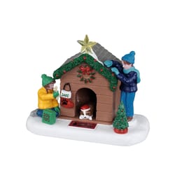 Lemax Multicolored Doghouse Christmas Village