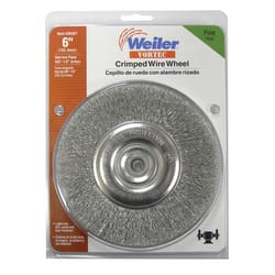 Weiler Vortec 6 in. Fine Crimped Wire Wheel Carbon Steel 3750 rpm 1 pc