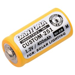 Dantona Ni-Cad 2/3AA 1.2 V 400 mAh Solar Battery Custom-251 1 pk