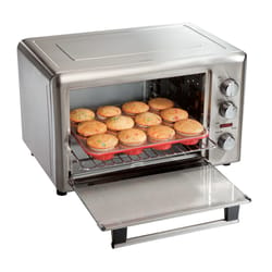 Hamilton Beach Stainless Steel Silver Convection Oven and Rotisserie 13 in. H X 20 in. W X 16 in. D