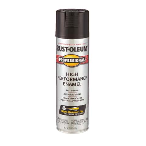 Rust-Oleum Professional Gloss Black Spray Paint 15 oz - Ace Hardware