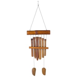 Woodstock Chimes Brown Bamboo 32 in. Wind Chime