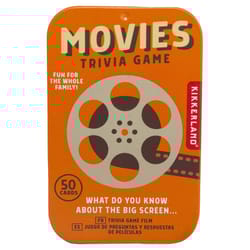 Kikkerland Movies Trivia Game Multicolored