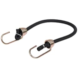 Keeper Black Bungee Cord 18 in. L X 0.374 in. 1 pk