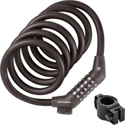 Retrospec Steel Cable Bike Locks Matte Basalt