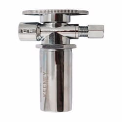 Keeney 5/8 in. CTS X 3/8 in. Compression Brass Shut-Off Valve with Water Hammer