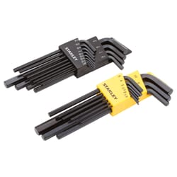 Stanley Multi-Size Metric and SAE Long Arm Hex Key Set 22 pc