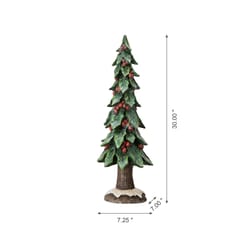 Glitzhome Multicolored Handcrafted Red Berry Tree Table Decor 20 in.