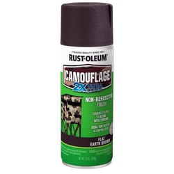 Rust-Oleum Specialty Flat Earth Brown Camouflage Spray Paint 12 oz