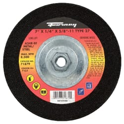 Forney 7 in. D X 5/8 in. in. Metal Grinding Wheel