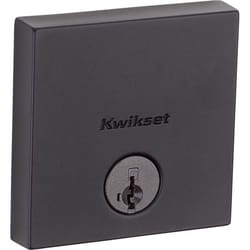 Kwikset Downtown Matte Black Zinc Single Cylinder Smart Key Deadbolt